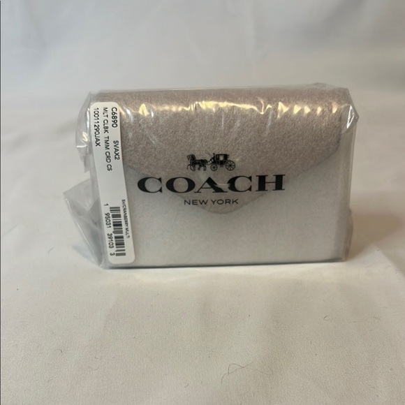 NWT Coach Tammie Card Case In Colorblock - Cranberry Multi - Picture 3 of 5